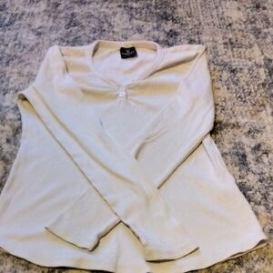 Women's Cream Long Sleeve Top